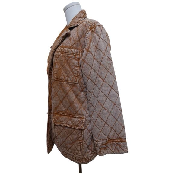 Young Fabulous & Broke Walker Quilted Jacket in Butterscotch Mineral YFB Size XS - Picture 5 of 12